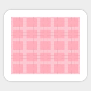 A mosaic in pink lines colors Sticker